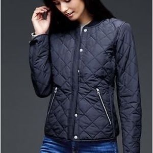 Gap cute navy quilt jacket